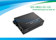 120Km SC Fiber Optic Media Converter , Ethernet Media Converter Gigabit