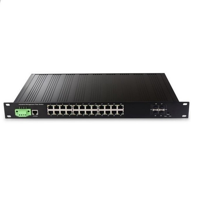 Industrial grade managed poe switch 24 Port Gigabit Ethernet Network Switch 10M/100M/1000M RJ45 Ports